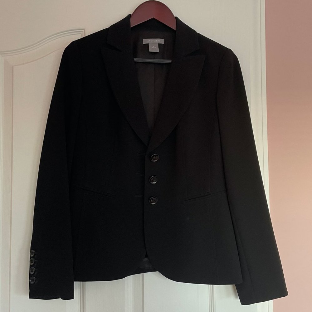 Ann Taylor Black Business to Evening Suit